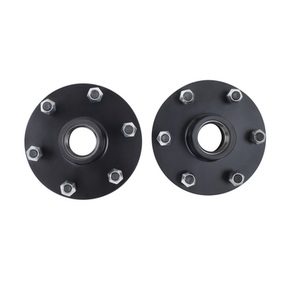 Solid Spare 6 on 5.5' Trailer Hub Kit For 3500 lbs. #84 Spindle With Trailer Bearing