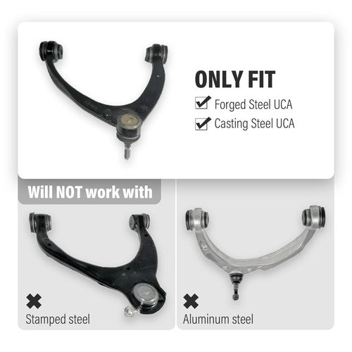 Solid Spare Front Upper Control Arms 2-4" Lift for Silverado Sierra Escalade Tahoe Avalanche