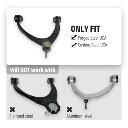 Solid Spare Front Upper Control Arms 2-4" Lift for Silverado Sierra Escalade Tahoe Avalanche