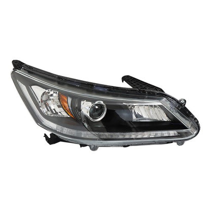 Solid Spare 1PCS Passenger Headlight Assembly Fit For Honda Accord 2013-2015 Clear Halogen