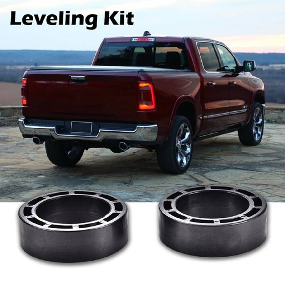 Solid Spare Fit For 2019-2022 Ram 1500 Truck 2" Suspension Leveling Kit 2WD/4WD - 35400 LJ