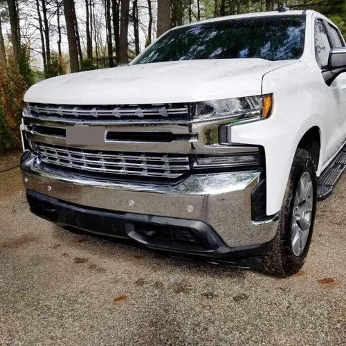 Solid Spare Snap-On Chrome Grille Trim Molding Covers For 19-21 Chevy Silverado 1500 LT RST