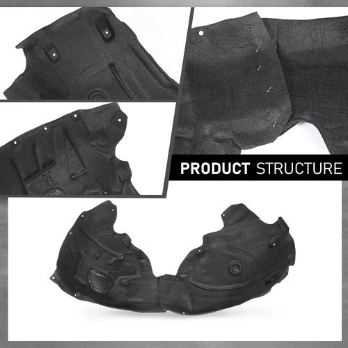 Solid Spare Front Fender Liner Splash Shield Fit For 12-16 Audi A6 A6 Quattro Left&Right