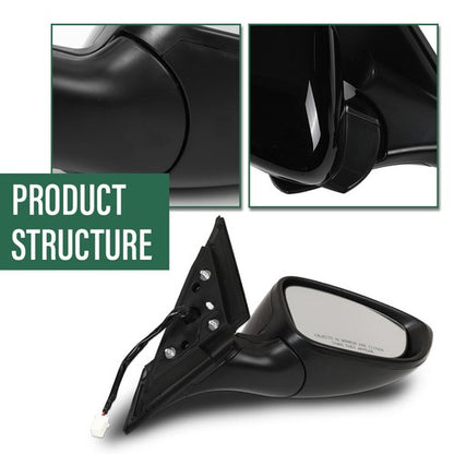 Solid Spare Fit For 2018-2022 Honda Accord 3 Pin Manual Fold Power Mirror Driver & Passenger