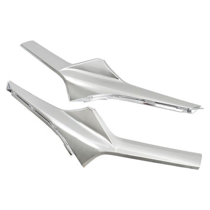 Solid Spare Fit For Chevrolet Blazer 19-21 Chrome Front Left Right Side Grille Molding Trim