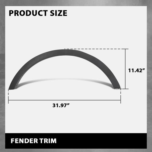 Solid Spare Rear Right Side Fender Flare Wheel Arch Molding Fit For 2013-2016 Ford Escape