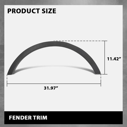 Solid Spare Rear Right Side Fender Flare Wheel Arch Molding Fit For 2013-2016 Ford Escape