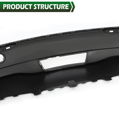 Solid Spare Fit For 2020-2024 Tesla Model Y Rear Bumper Lower Fascia Valance Cover Trim