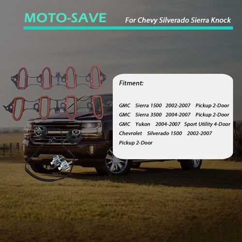 Solid Spare For Chevy Silverado Sierra Knock Sensor Harness Intake Manifold Gasket Kit