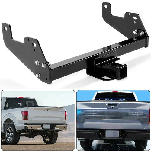 Solid Spare 2" Class 4 Trailer Tow Hitch Receiver Towing Bumper For 2015-2026 Ford F150