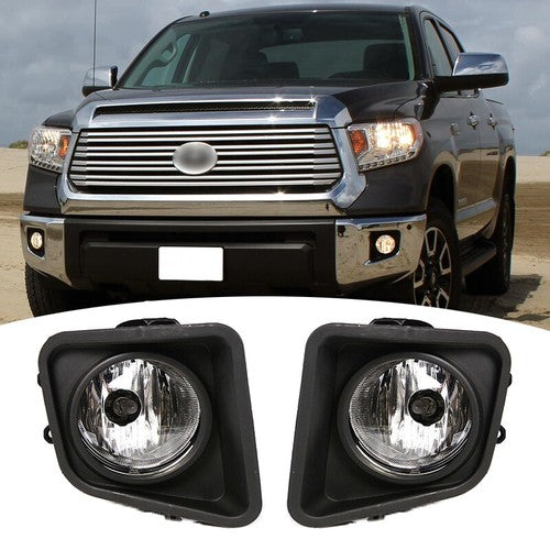For 2014 2015-2021 Toyota Tundra Fog Lights Pair Front Bumper Driving Lamp
