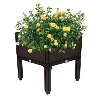 Solid Spare Raised Garden Bed Outdoor Elevated Planter Box Flowers Plants Vegetables