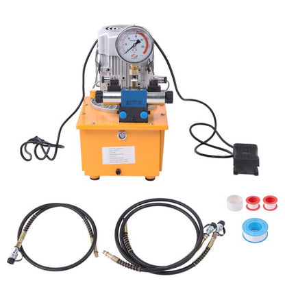 Solid Spare 8L Electric Hydraulic Pump 10000 PSI Double Acting Solenoid 110V