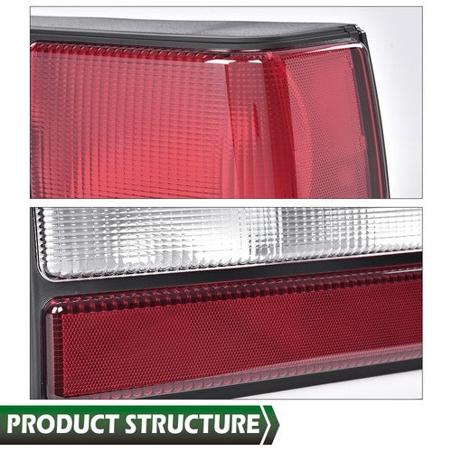Solid Spare Tail Light Rear Brake Lamp Fit For 87-93 Ford Mustang LX Right Passenger Side