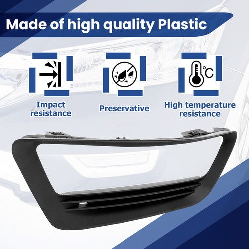 Solid Spare For Honda Accord LX EX EX-L Sport 2013-15 Fog Light Trim Bezel Cover #HO1038111