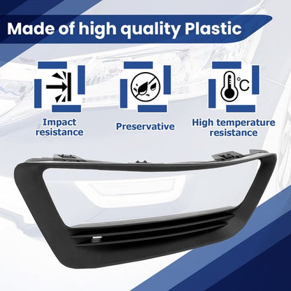 Solid Spare For Honda Accord LX EX EX-L Sport 2013-15 Fog Light Trim Bezel Cover #HO1038111