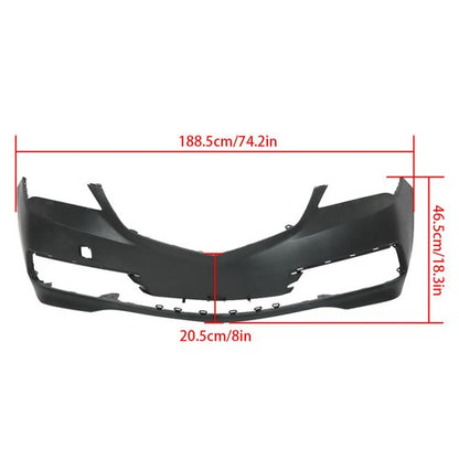 Solid Spare For Acura TLX 2015-2017 Replacement Front Lower Bumper Cover W/o Sensor Holes