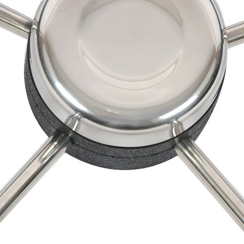 Solid Spare New Stainless Steel Yach Steering Wheel with PU Foam 5 Spoke 13-7/8 Inch?Black?
