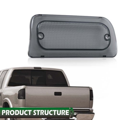 Solid Spare 3rd Brake Light Lens Smoke Fit For 94-04 Chevy S10 GMC Sonoma Reg Or Crew Cab