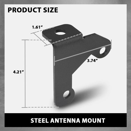 Solid Spare Spare Tire Antenna Mount Bracket Fit For 2007-2018 Jeep Wrangler JK JKU 2/4Door
