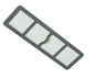 Solid Spare HEPA Exhaust Filter for Eureka EF6, AS1000, AS1040, ASM Series, Replaces 69963