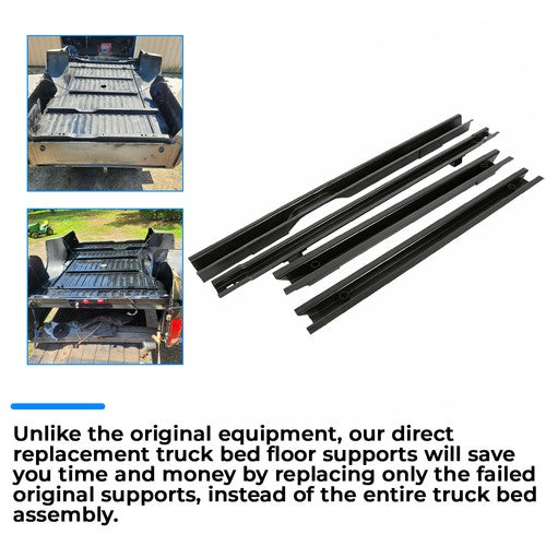 Solid Spare Bed Truck Floor Support Crossmember For 99-17 Ford F250 F350 Super Duty