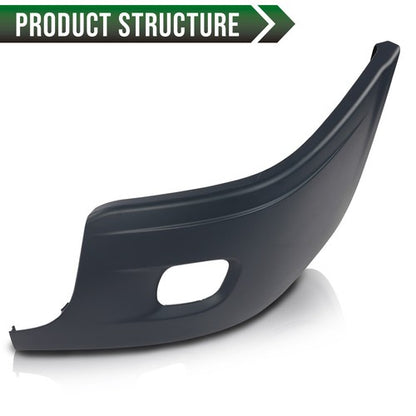 Solid Spare Fit For 2008-2017 Freightliner Cascadia Front Bumper End Cover Left Driver Side