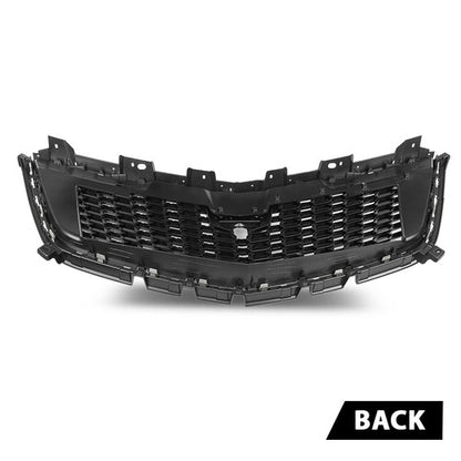 Solid Spare Front Bumper Grille Upper Grill Gloss Black Fit For 2017-2021 Cadillac XT5