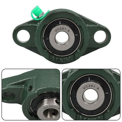 Solid Spare 10PCS UCFL201-8 Pillow Block Bearing 1/2" Hole 2-Bolt With Seat Bearing