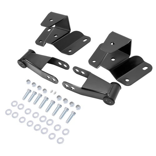 Solid Spare 4" Drop Kit Leveling Lowering Shackles Hangers For 1973-1996 Ford F150 F100