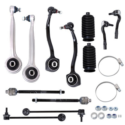 Solid Spare For Mercedes Benz C240 C320 2001-2005 12Pcs Suspension Control Arm Kit Sway Bar