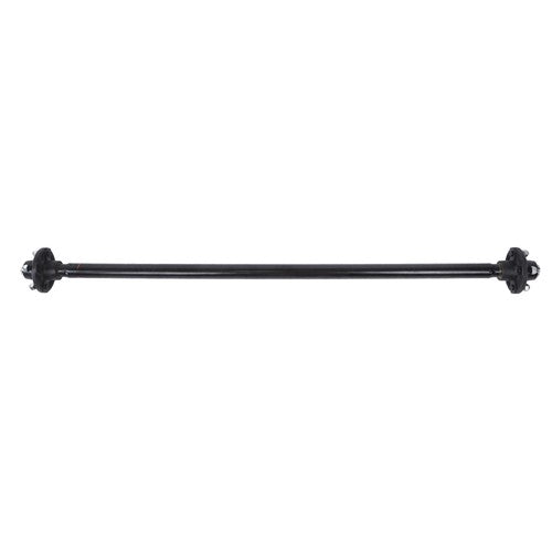 Solid Spare 4 lug-4' 2K 2000lbs Trailer Axle 56.5' Hub Face 46.5' Spring Center with U-Bolt