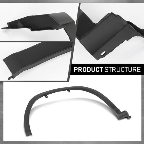 Solid Spare Fit For 16-19 Lexus RX350 RX450h Front Left+Right Fender Flare Wheel Arch Trim