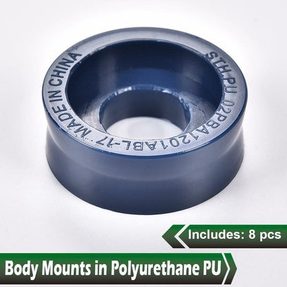 Solid Spare Body Cab Mount Bushing Kit KF04060BK Fit For 99-17 Ford F250 Super Duty 2WD/4WD
