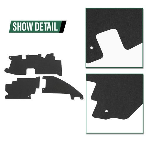 Solid Spare Fit For 09-14 Ford F-150 & Raptor Radiator Grille Air Deflector Set w/ Fasteners