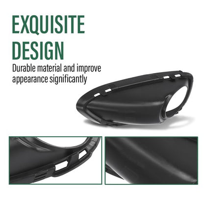 Solid Spare Fog Light Bezel Lamp Trim Right Side Fit For 2011 2012 2013 2014 Porsche Cayenn