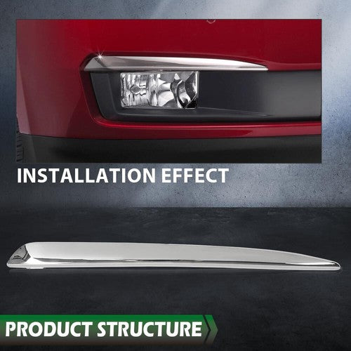 Solid Spare Fit For 2015-2020 Chevrolet Tahoe Suburban Front Bumper Trim Molding Left+Right