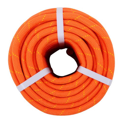 Solid Spare 1/2"×125' Double Braid Polyester Rope 8400Lbs Breaking Strength Bull Rope Orange