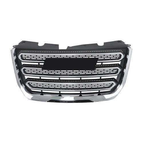 Solid Spare For GMC Terrain SLT 2016 2017 Chrome & Black Plastic Front Upper Bumper Grille