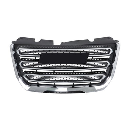 Solid Spare For GMC Terrain SLT 2016 2017 Chrome & Black Plastic Front Upper Bumper Grille