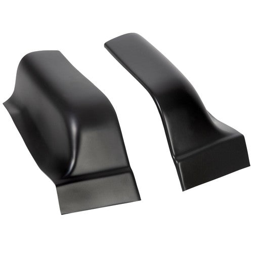 Solid Spare Black ABS Cab Corner Covers For 2004-2008 05 06 07 Ford F150 F-150 Crew Cab