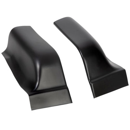 Solid Spare Black ABS Cab Corner Covers For 2004-2008 05 06 07 Ford F150 F-150 Crew Cab
