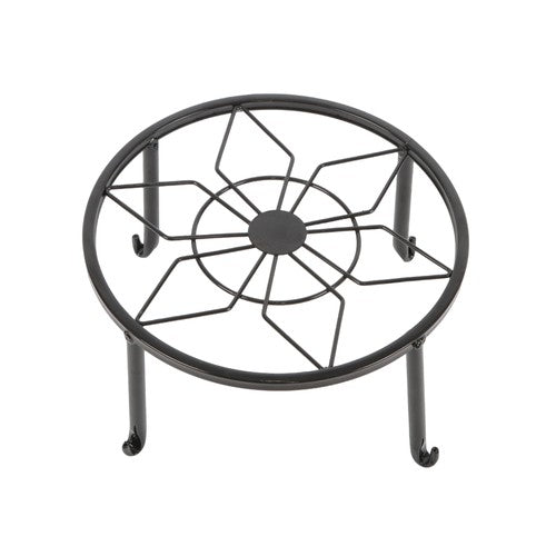 Solid Spare 4 Pack 9inch Black Metal Plant Stands Heavy Duty Plants Holder Flower Pot Stand