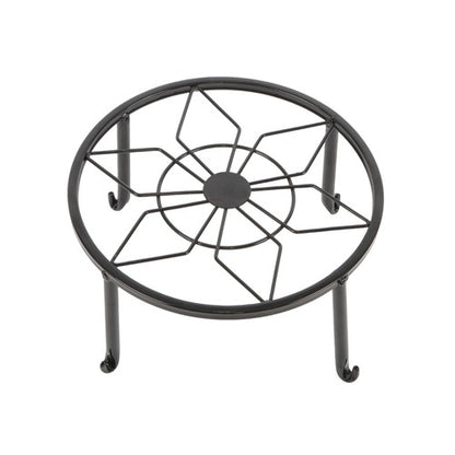 Solid Spare 4 Pack 9inch Black Metal Plant Stands Heavy Duty Plants Holder Flower Pot Stand