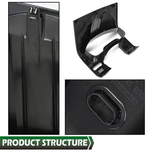 Solid Spare Fit For 2004-2008 Ford F-150 Instrument Cluster Panel Dash Bezel Trim Black