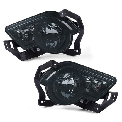 Solid Spare Fog Lights Fit For Chevy Avalanche 2002-2006 With Body Cladding w/ Brackets