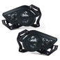 Solid Spare Fog Lights Fit For Chevy Avalanche 2002-2006 With Body Cladding w/ Brackets