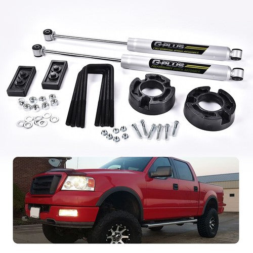 Solid Spare Fit For 2004-2008 Ford F150 2.5" Leveling Lift Kit N3 Shock Suspension Lift Kit