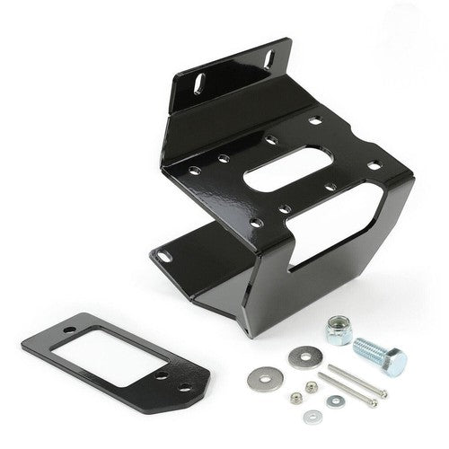 Solid Spare For 2016-2024 Honda Pioneer 1000 1000-5 Steel Winch Mount Mounting Plate Black
