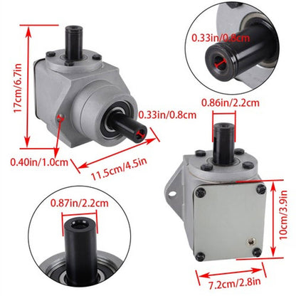 Solid Spare For Grasshopper 390024 Deck Gearbox Right Angle CCW Front Mount Mower